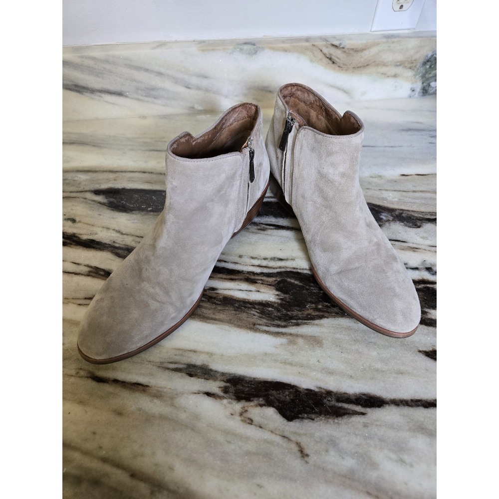 Sam Edelman Beige Zip Up Booties Size‎ 10.5